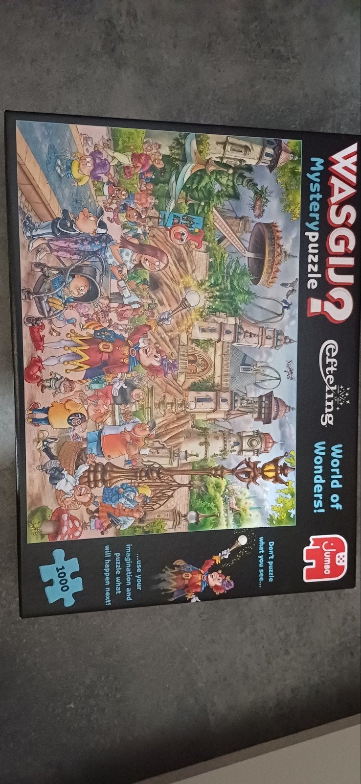 WASGIJ? Efteling World of Wonders Mystery Puzzel 1000 stukje, Ophalen of Verzenden, 500 t/m 1500 stukjes, Zo goed als nieuw, Legpuzzel