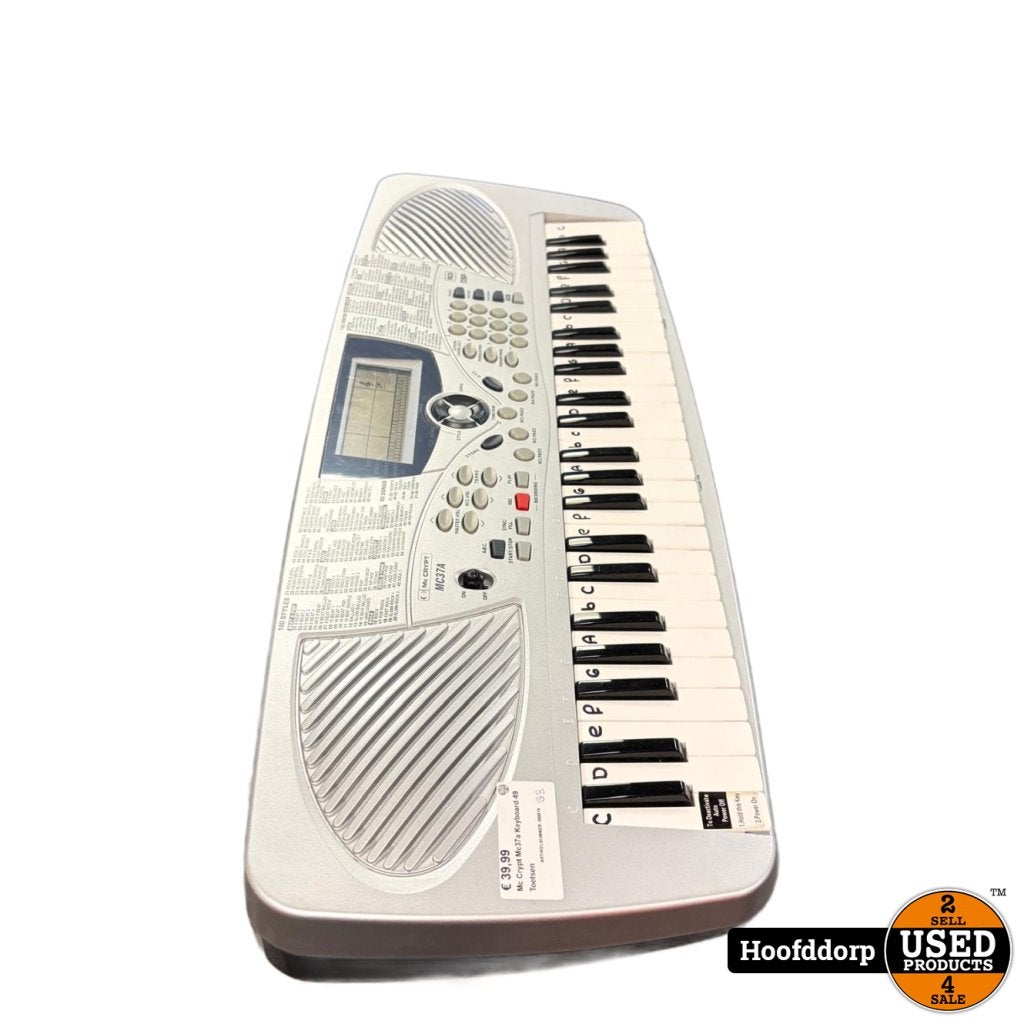Mc Crypt Mc37a Keyboard 49 Toetsen, Flex Ltd., Zo goed als nieuw, https://flex.com/contact-us, Nobelstraat 10, 5807 GA Oostrum LB, Limburg, Nederland
