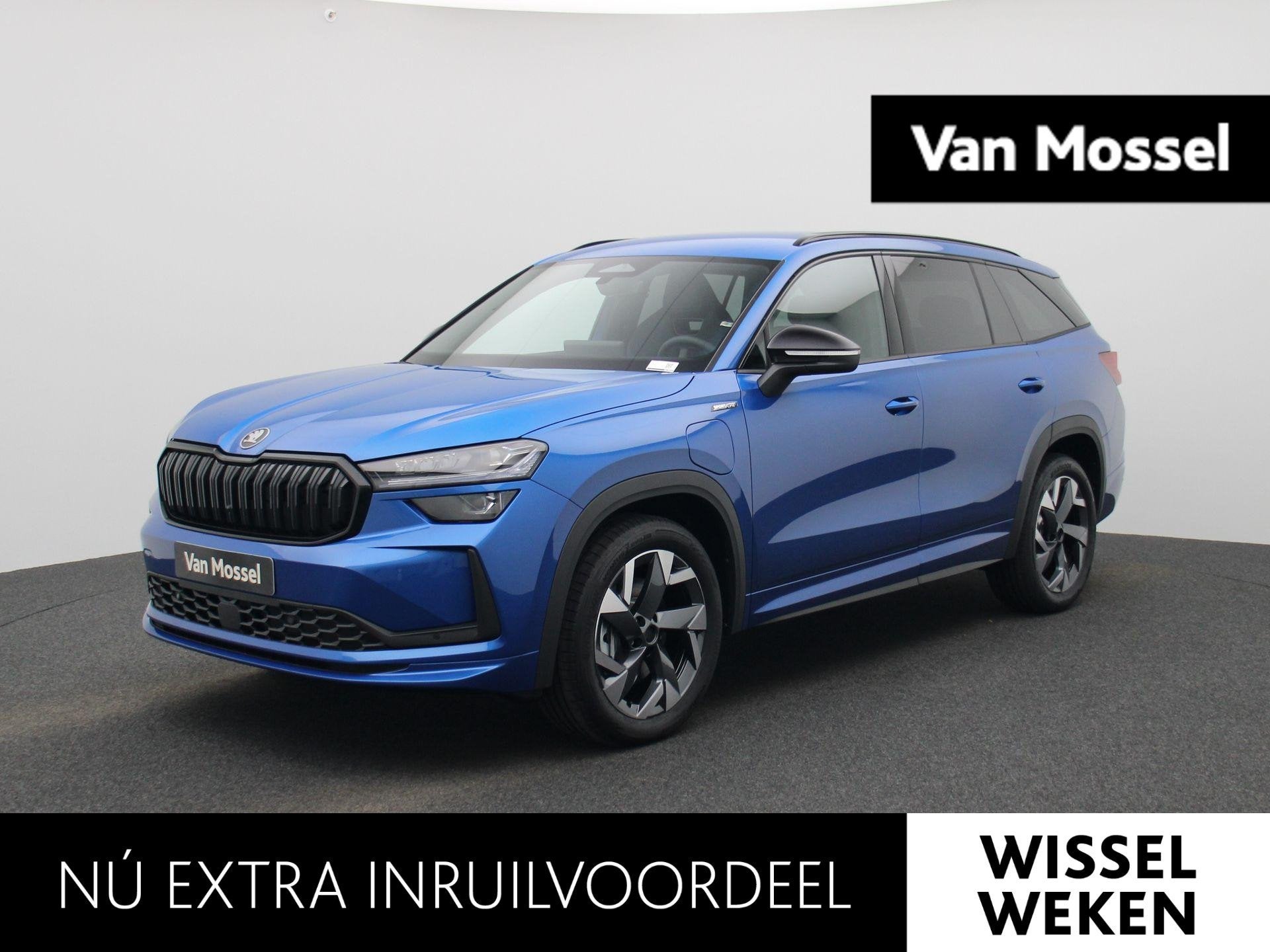 Skoda Kodiaq 1.5 TSI PHEV Sportline Business 204 PK | Automa, Auto's, 1498 cc, 4 cilinders, Blauw, 26 kWh