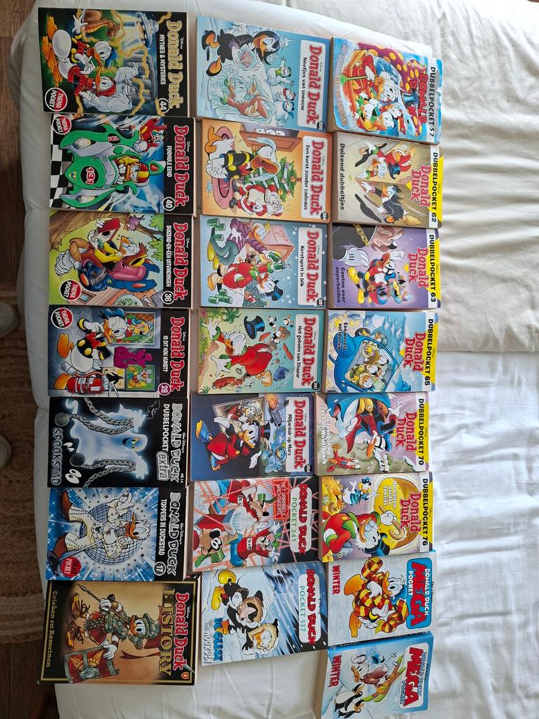 Grote collectie Donald Duck stripboeken en pockets, Meerdere stripboeken, Ophalen, Gelezen