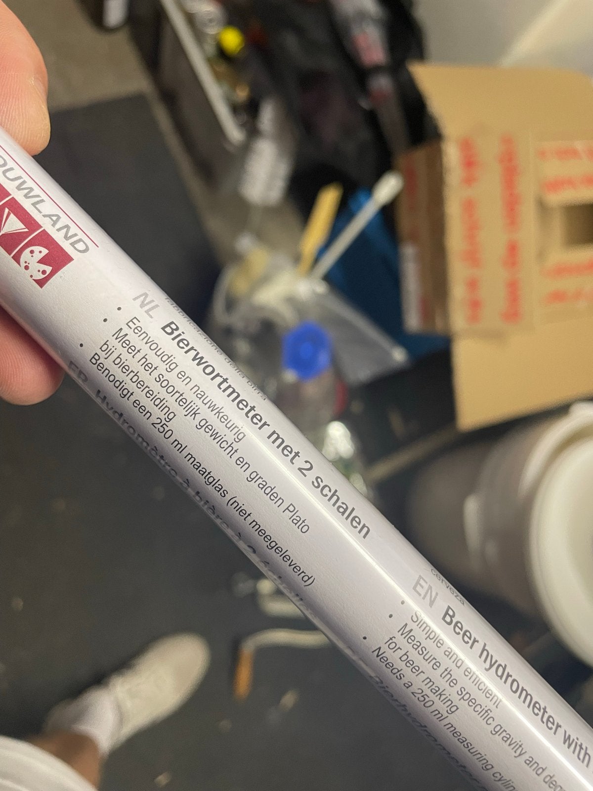Bierbrouw starterspakket: Hydrometers en reinigingsmiddel, Ophalen, Gebruikt
