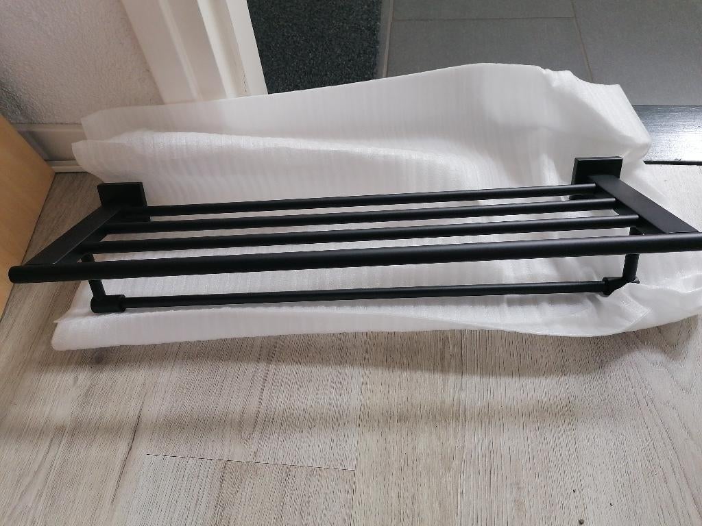 Handdoekenrek zwart, Huis en Inrichting, Badkamer | Badtextiel en Accessoires, Ophalen of Verzenden, Nieuw, Zwart, Handdoekenrek