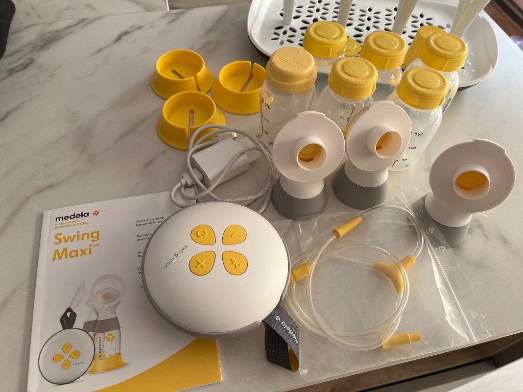Medela borstkolf set, Kinderen en Baby's, Babyvoeding en Toebehoren, Ophalen, Draadloos, Medela, Borstkolf