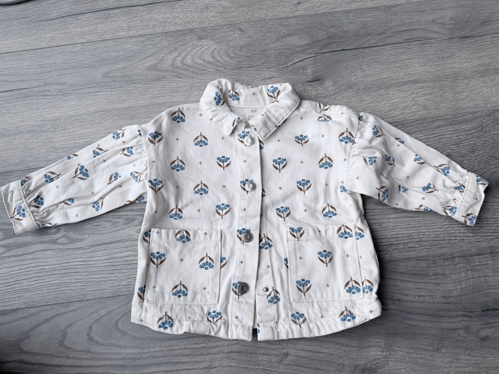 H&M Baby Jasje met Bloemenprint - Maat 80 (9-12 maanden), Ophalen of Verzenden, Zo goed als nieuw, Meisje