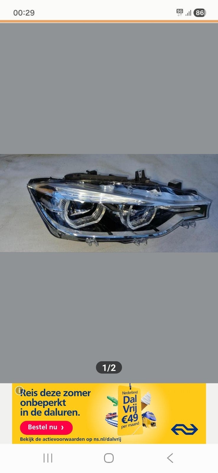 Bmw F31 Xenon koplamp rechts met bochtverlichting en modules, Ophalen of Verzenden, Gebruikt, BMW