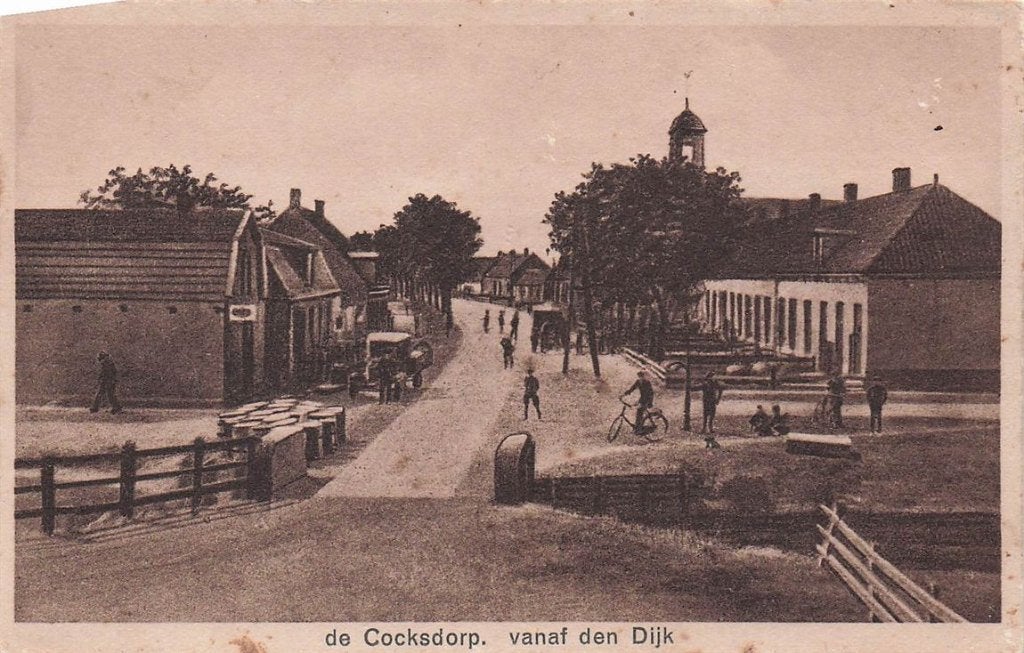 703-160-005 De Cocksdorp vanaf den Dijk, Verzenden, Voor 1920, Noord-Holland