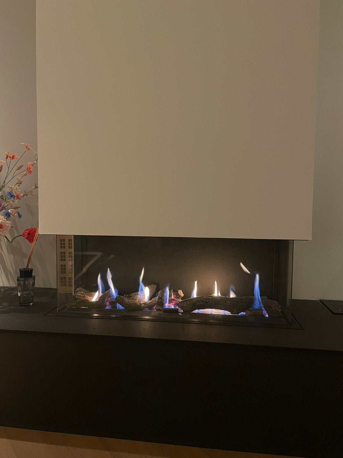 Bellfires viewbell triple gashaard, Ophalen, Zo goed als nieuw, Inbouwhaard, Gashaard