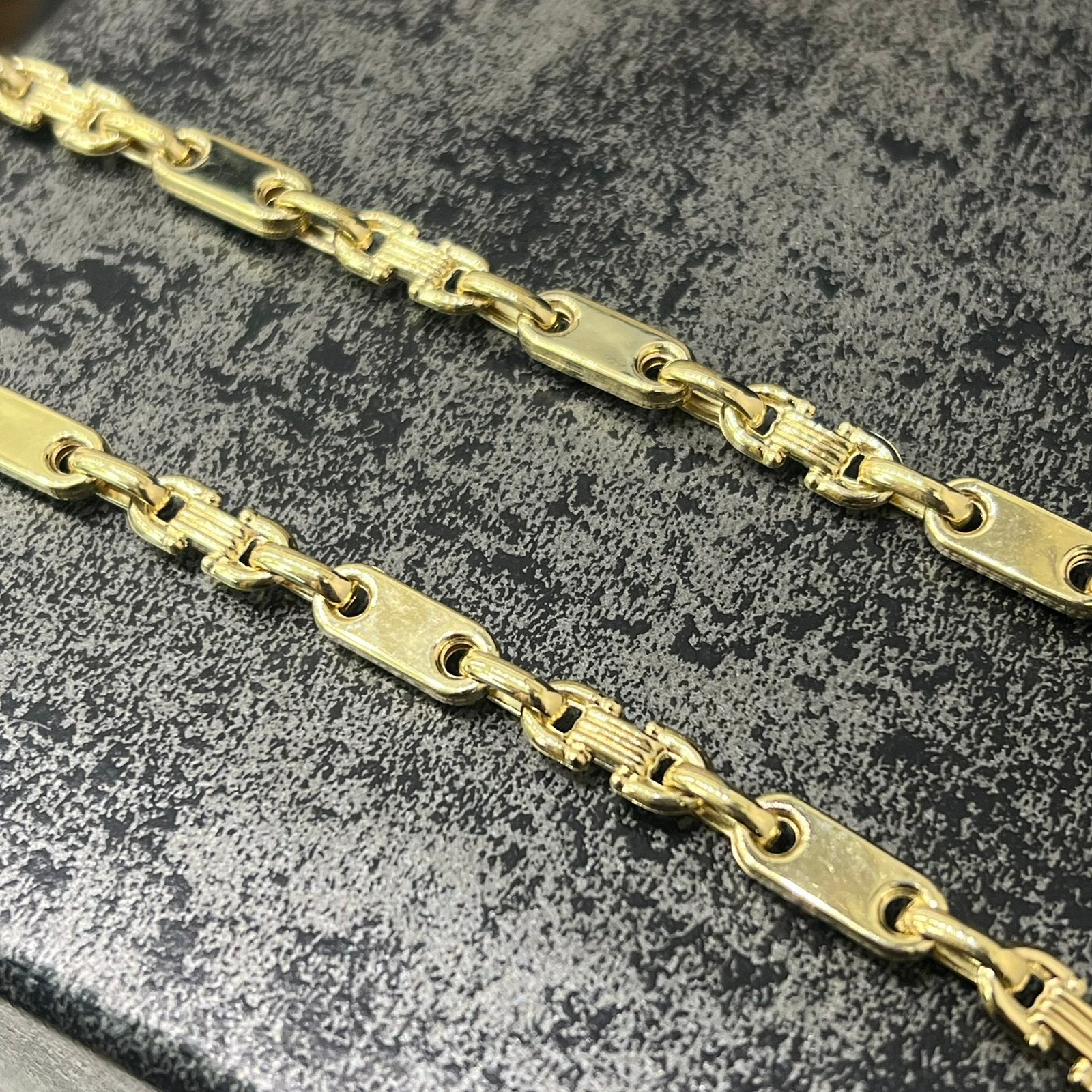 14k gouden ketting nieuw kingsley schakel, Ophalen of Verzenden, Nieuw, Goud