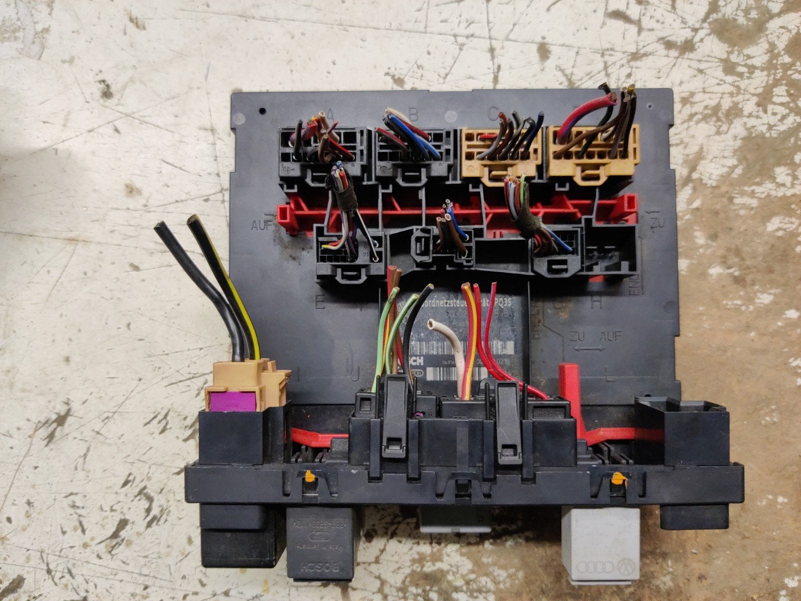 Boordcomputer VW Touran - Bosch PQ35 1K0937049F, Ophalen of Verzenden, Gebruikt, Volkswagen