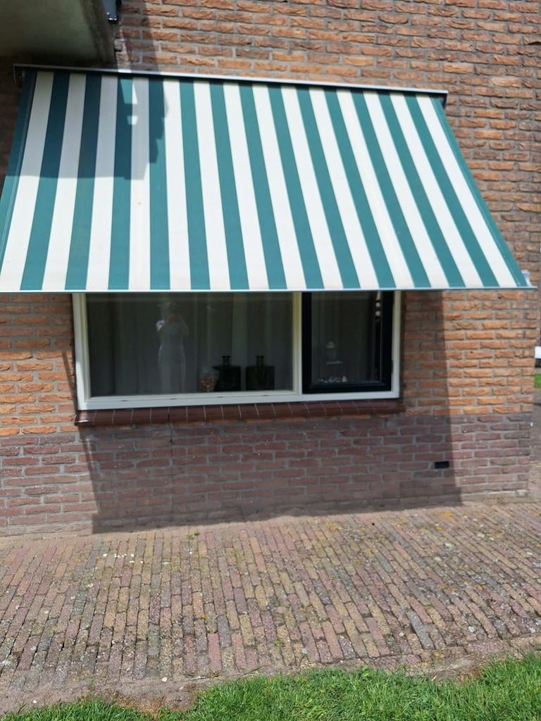 2x elektrisch zonnescherm, Ophalen, Gebruikt, Elektrisch, 150 tot 300 cm