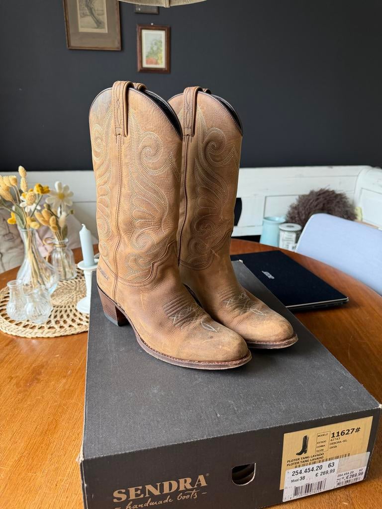Sendra Cowboylaarzen - Zo goed als nieuw, Kleding | Dames, Schoenen, Zo goed als nieuw, Lage of Enkellaarzen, Bruin, Ophalen of Verzenden