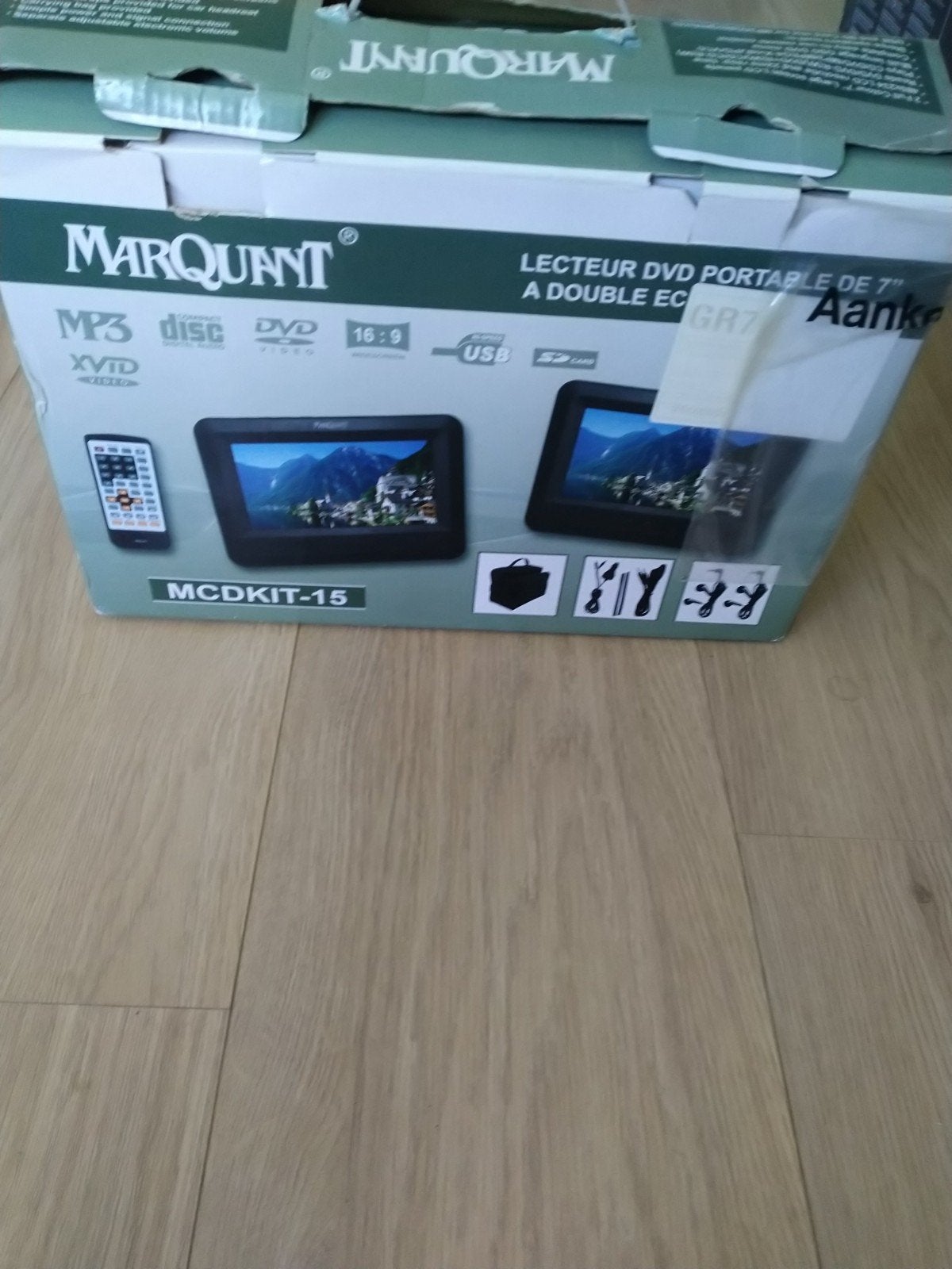 Marquant MCDKIT-15 Draagbare DVD Speler met Dubbel Scherm, Draagbaar, Zo goed als nieuw, Ophalen, Overige merken