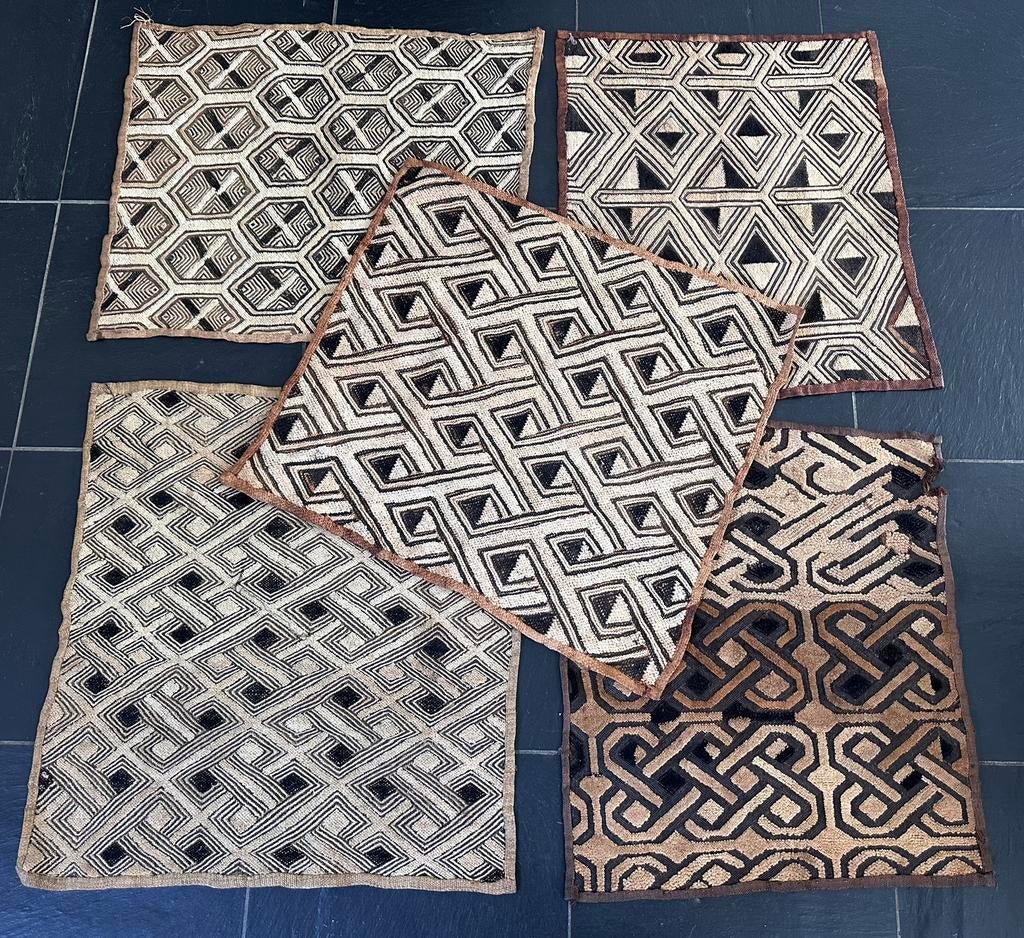 Koninklijke SHOOWA kuba Bwinn Raffiaweefkunst pre 1950 Congo, Antiek en Kunst, Ophalen of Verzenden