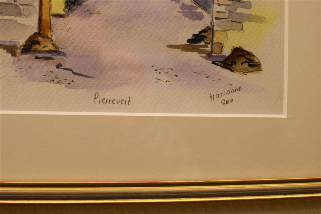 tekening/prent van een poortje 49406, Ophalen of Verzenden, Voor 1920, Ongelopen, Utrecht
