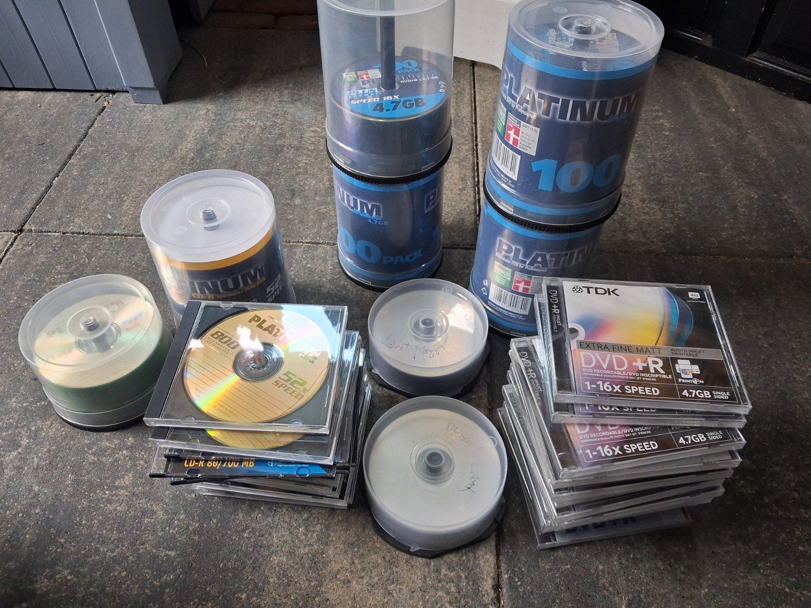 Partij nieuwe dvd-r en cd-r  discs, Computers en Software, Beschrijfbare discs, Ophalen, Nieuw, Dvd