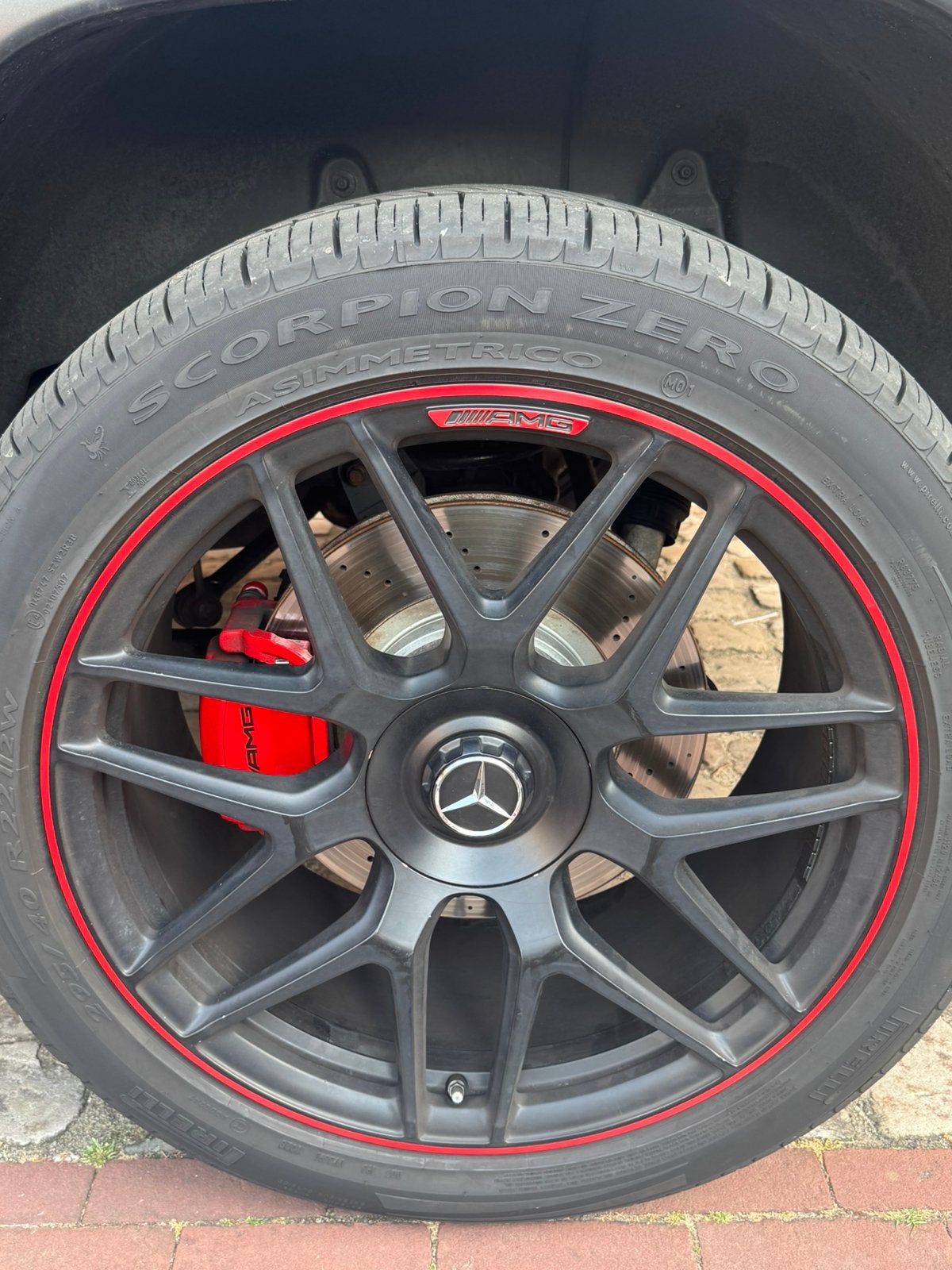 22 inch amg velegen met nieuwe banden, Auto-onderdelen, Banden en Velgen, Velg(en), 285 mm, Nieuw, Overige maten