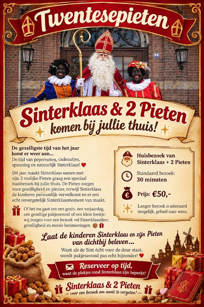 sint en de twentesepieten op bezoek, Ophalen, Nieuw