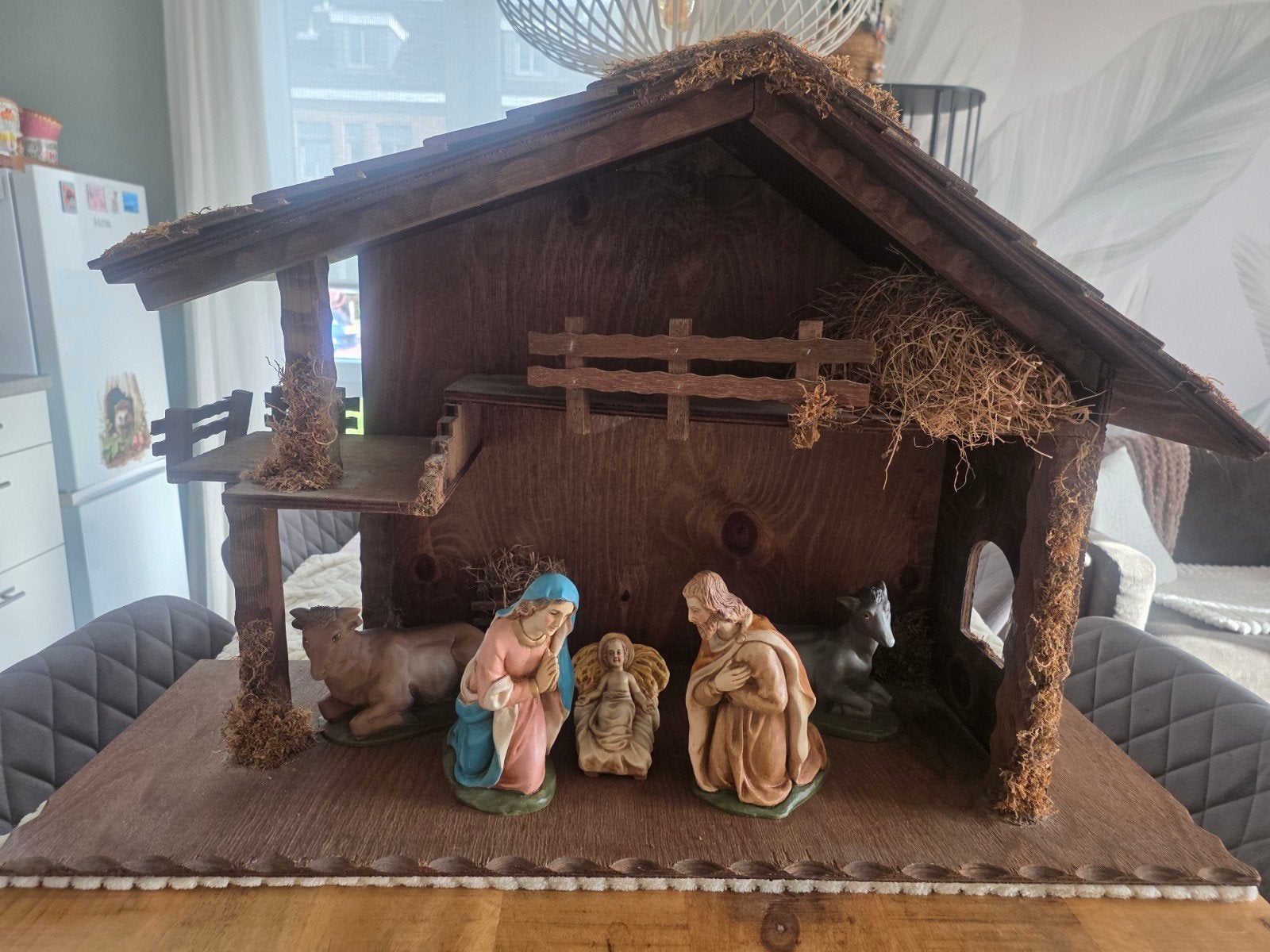 21 delige kerstgroep, Ophalen