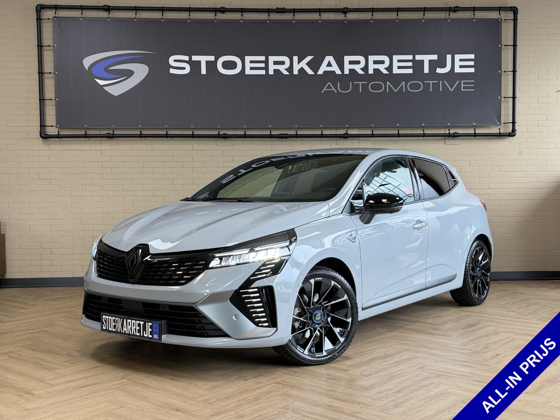 Renault Clio 1.6 E-Tech Full Hybrid 145 esprit Alpine | Groo, Auto's, Gebruikt, Zwart, 4 cilinders, Leder en Stof