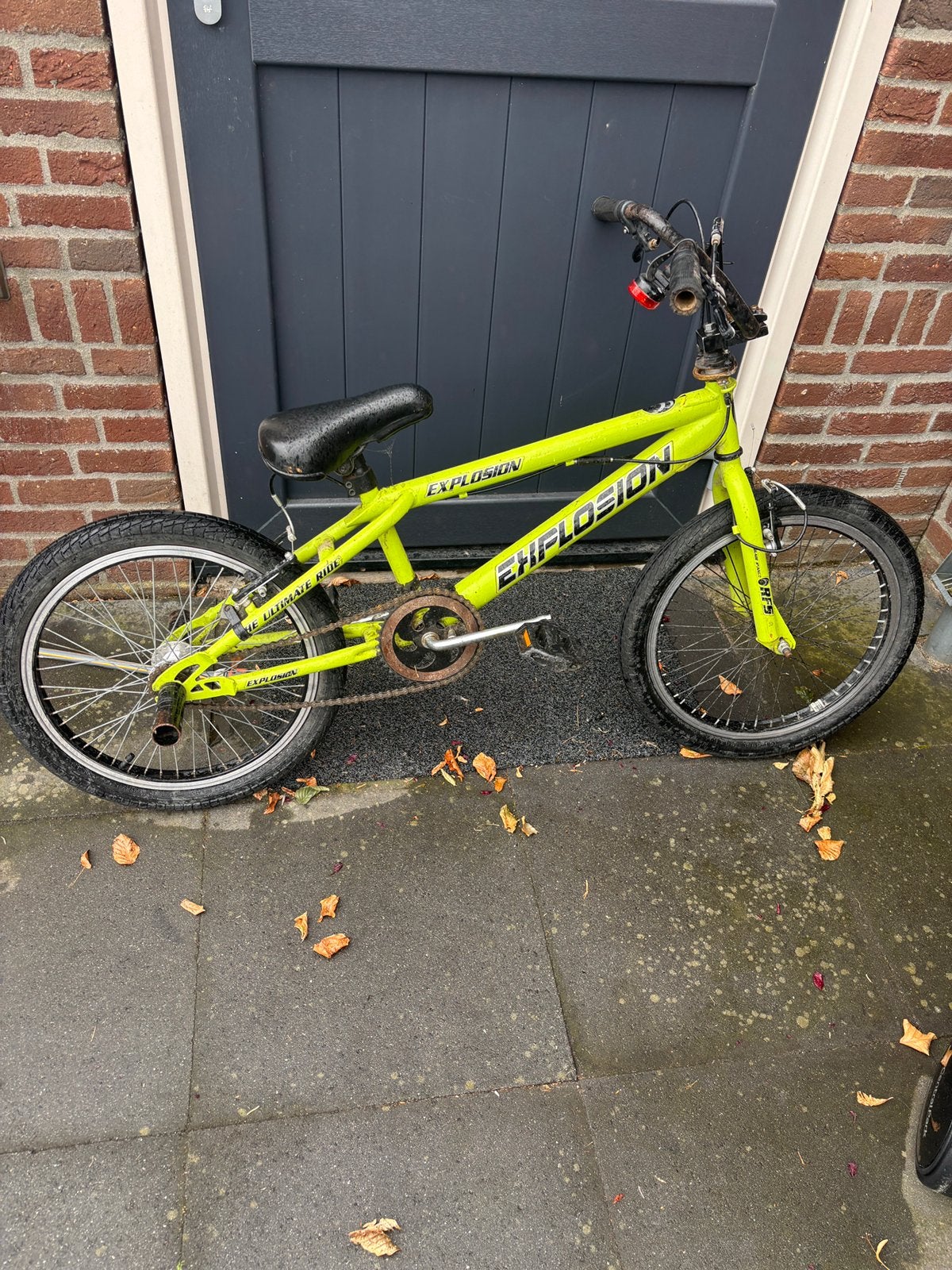 Explosion bmx-freestyle fiets, Ophalen, Gebruikt, Staal, Velgrem