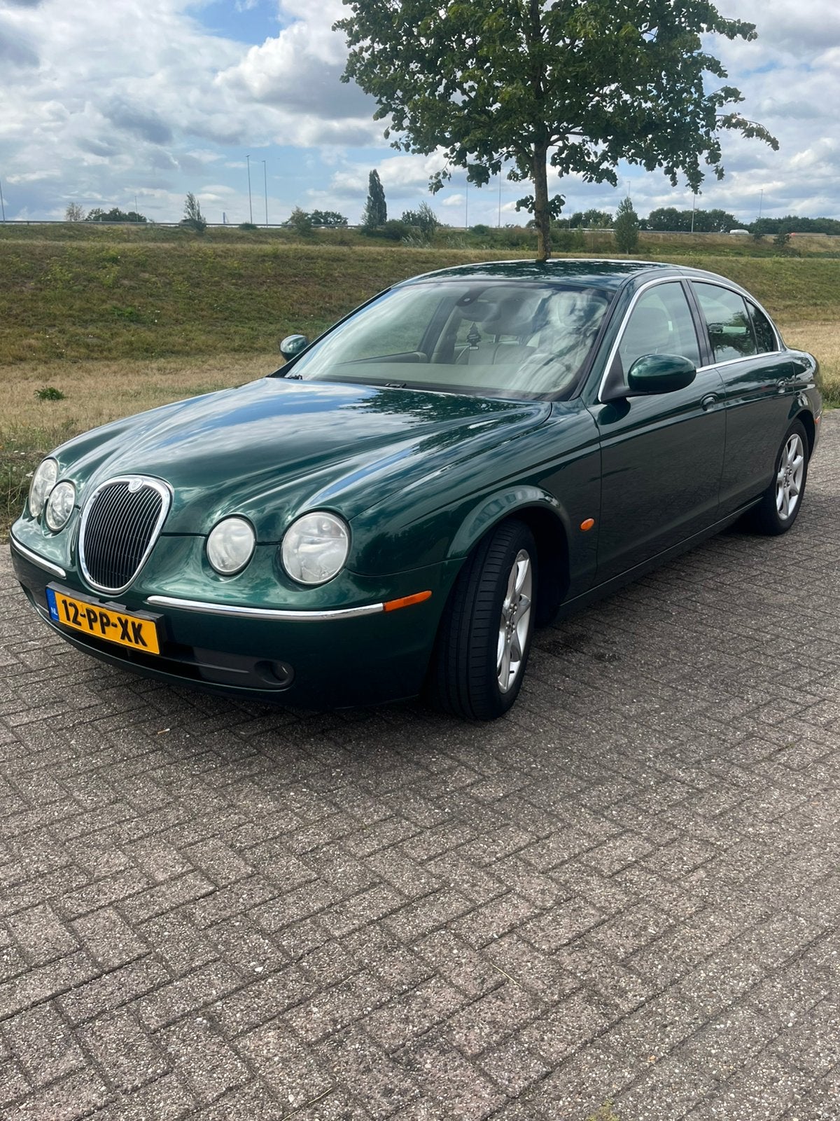 Jaguar S-Type 3.0 V6 Sport AUT 2004 Groen, Automaat, 238 pk, Achterwielaandrijving, Beige