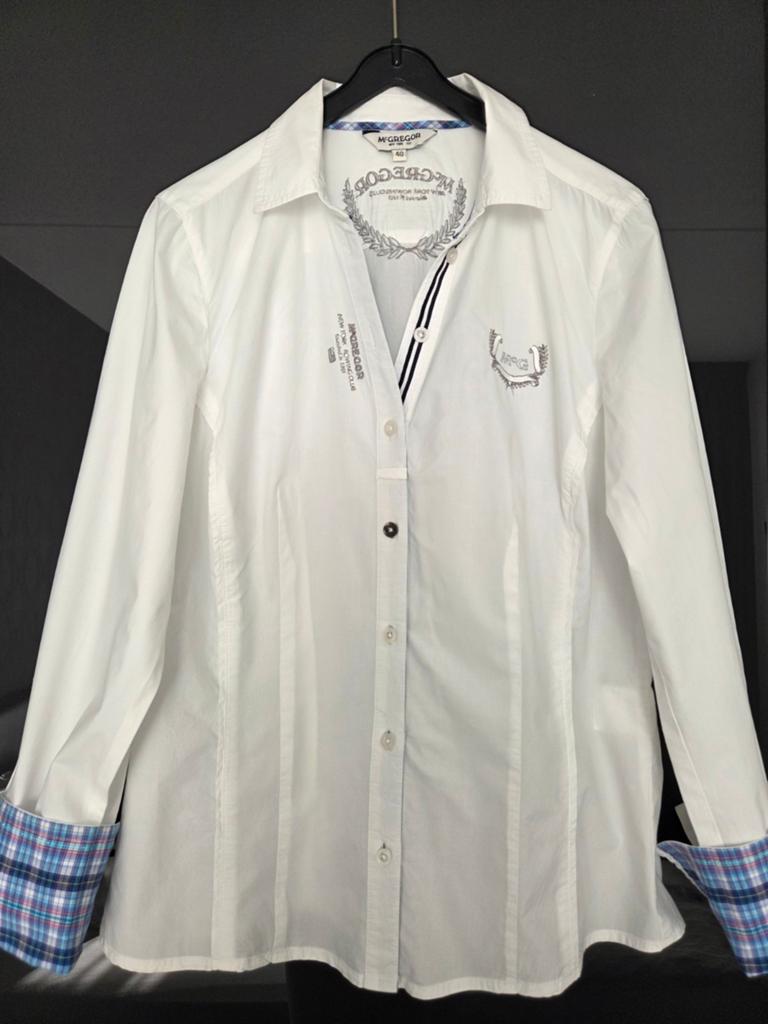 Dames blouse van McGregor, Ophalen of Verzenden, Zo goed als nieuw, Maat 38/40 (M), Wit
