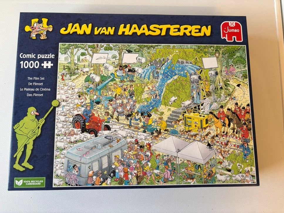 Jan van Haasteren 1000 stukjes - The Film Set, Ophalen of Verzenden, 500 t/m 1500 stukjes, Zo goed als nieuw, Legpuzzel