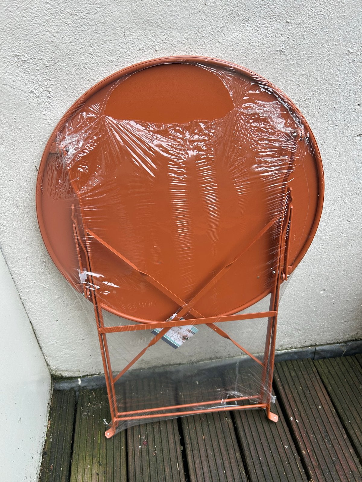 Nieuwe ronde tuintafel - nog in verpakking, Ophalen, Nieuw, Rond, Metaal