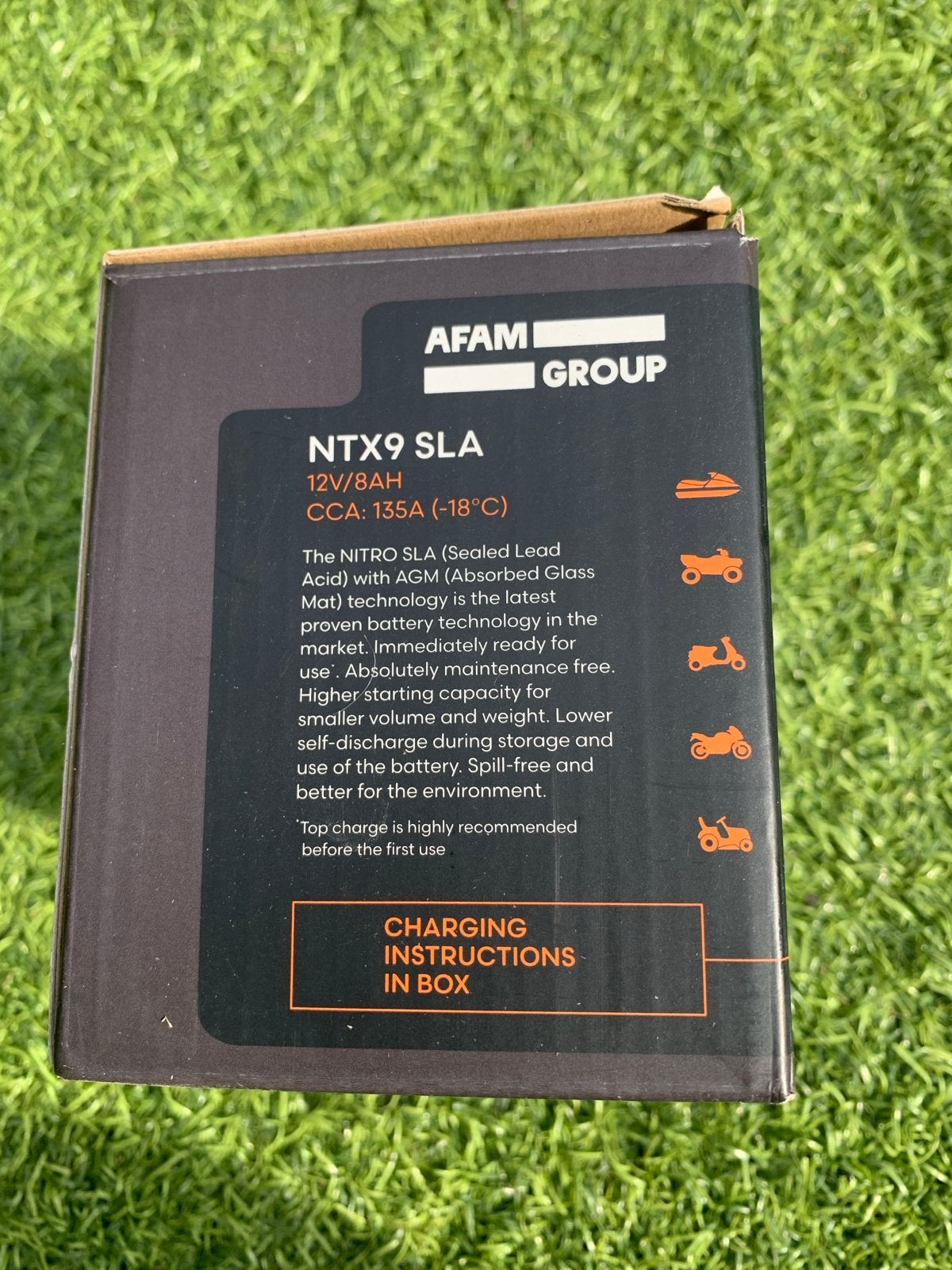 Nieuwe Nitro Accu NTX9 SLA 12V/8AH - Klaar voor gebruik, Ophalen of Verzenden, Nieuw