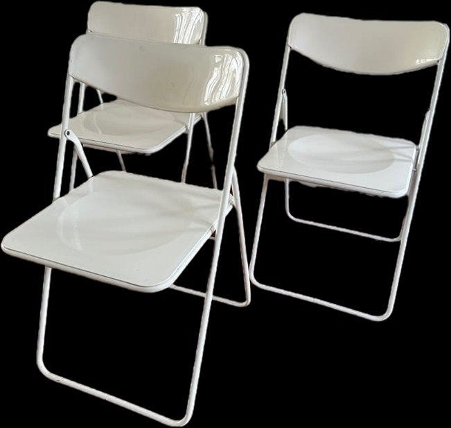 3x IKEA TED klapstoelen wit - Niels Gammelgaard design, Huis en Inrichting, Ophalen of Verzenden