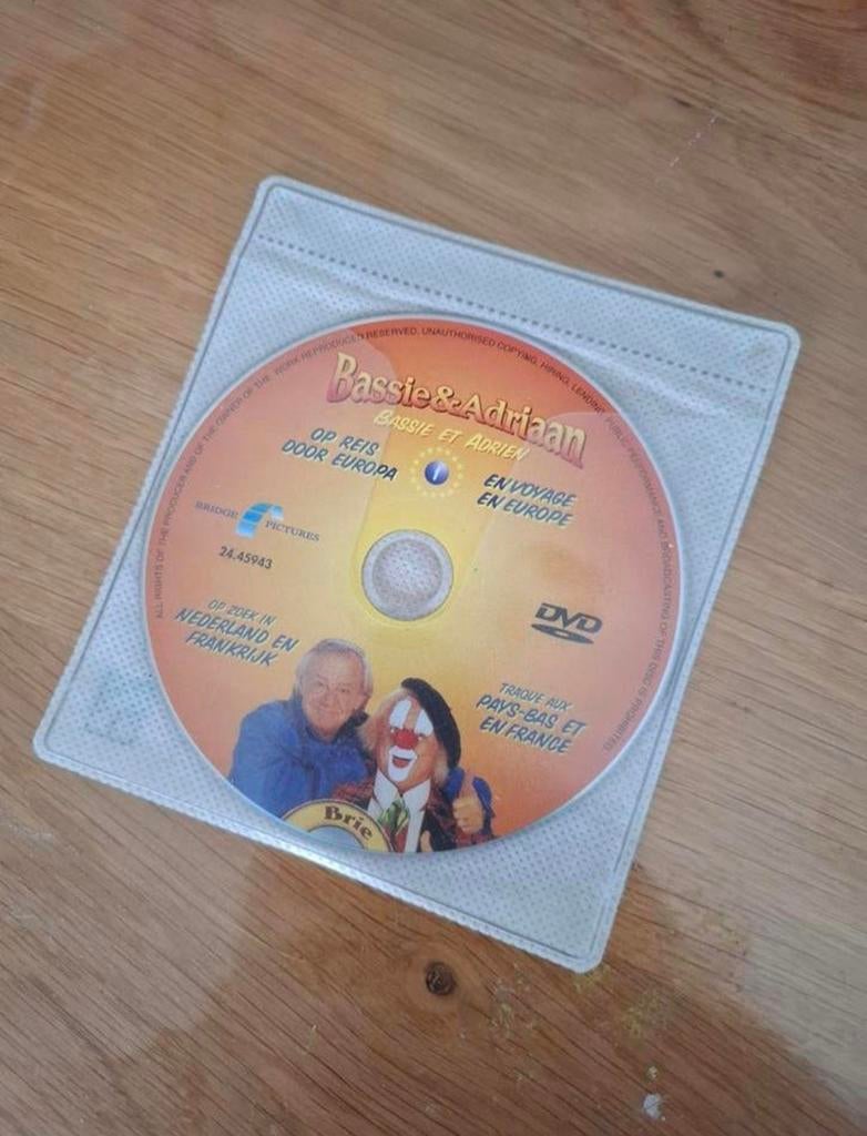 Bassie & Adriaan DVD's: Op Reis Door Europa & En De Diamant, Alle leeftijden, Ophalen of Verzenden, Gebruikt, Avontuur