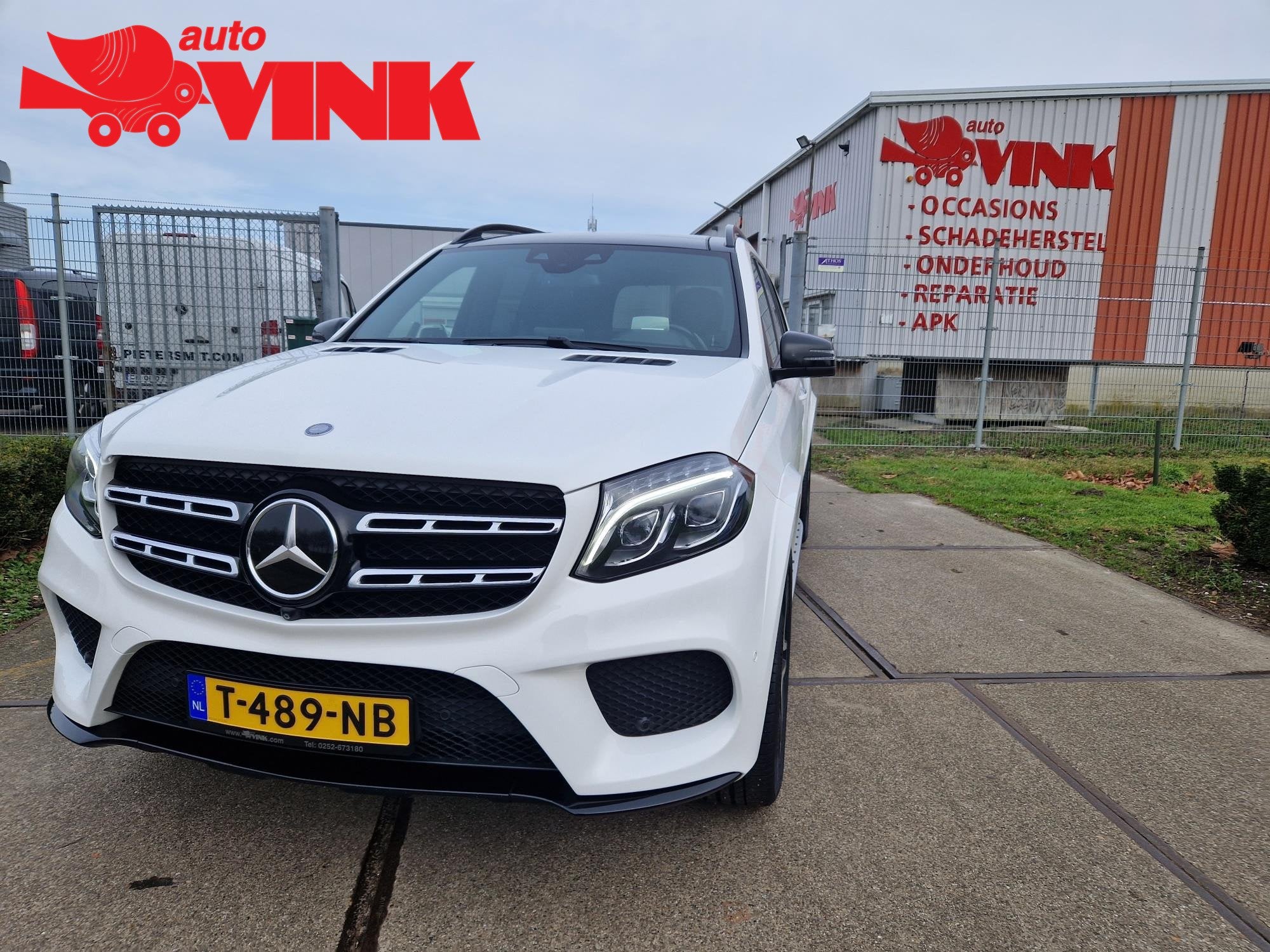 Mercedes-Benz GLS 500 4MATIC, Auto's, Mercedes-Benz, Dealer onderhouden, Gebruikt, 7 stoelen, Wit