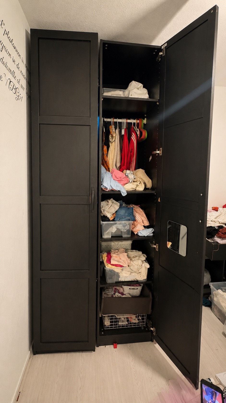 IKEA PAX kledingkasten zwart – los of samen te koop, Ophalen, Gebruikt, 200 cm of meer, 50 tot 100 cm