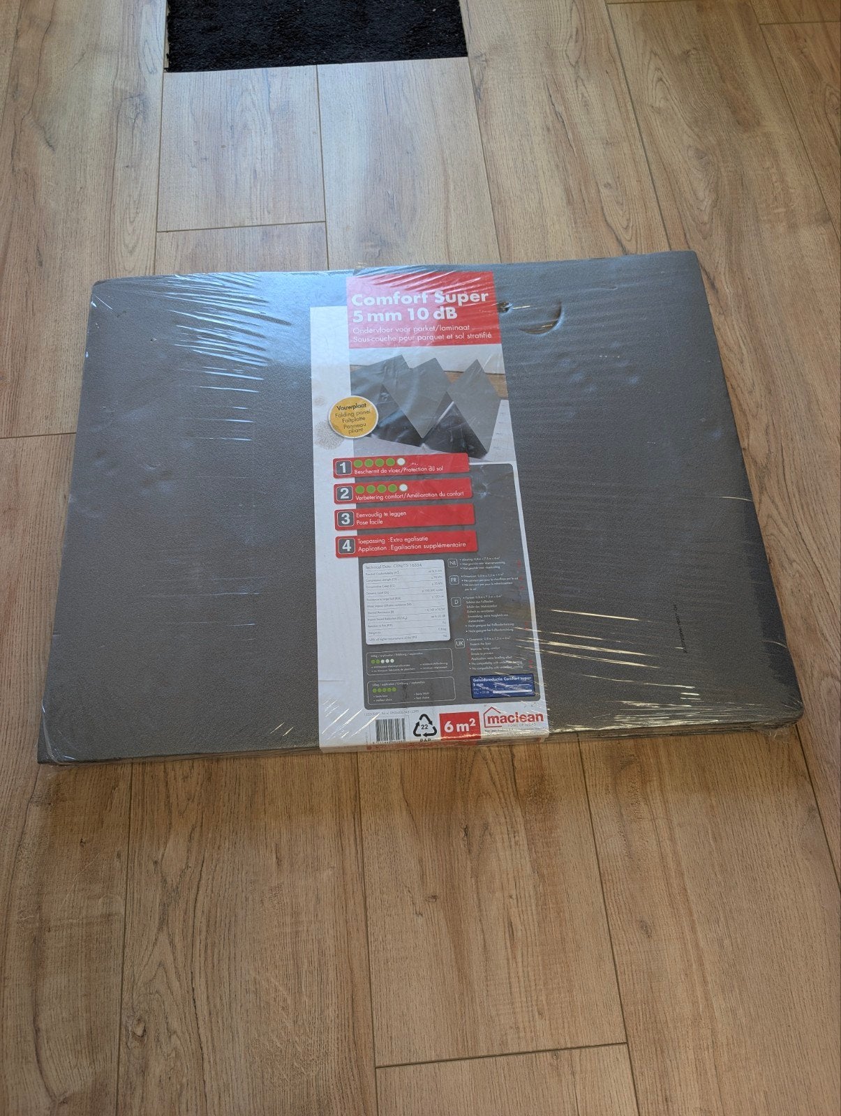 Comfort Super (6m²) en 8m2 sensys ondervloer voor laminaat.., Ophalen, 50 tot 150 cm, Overige typen, Nieuw
