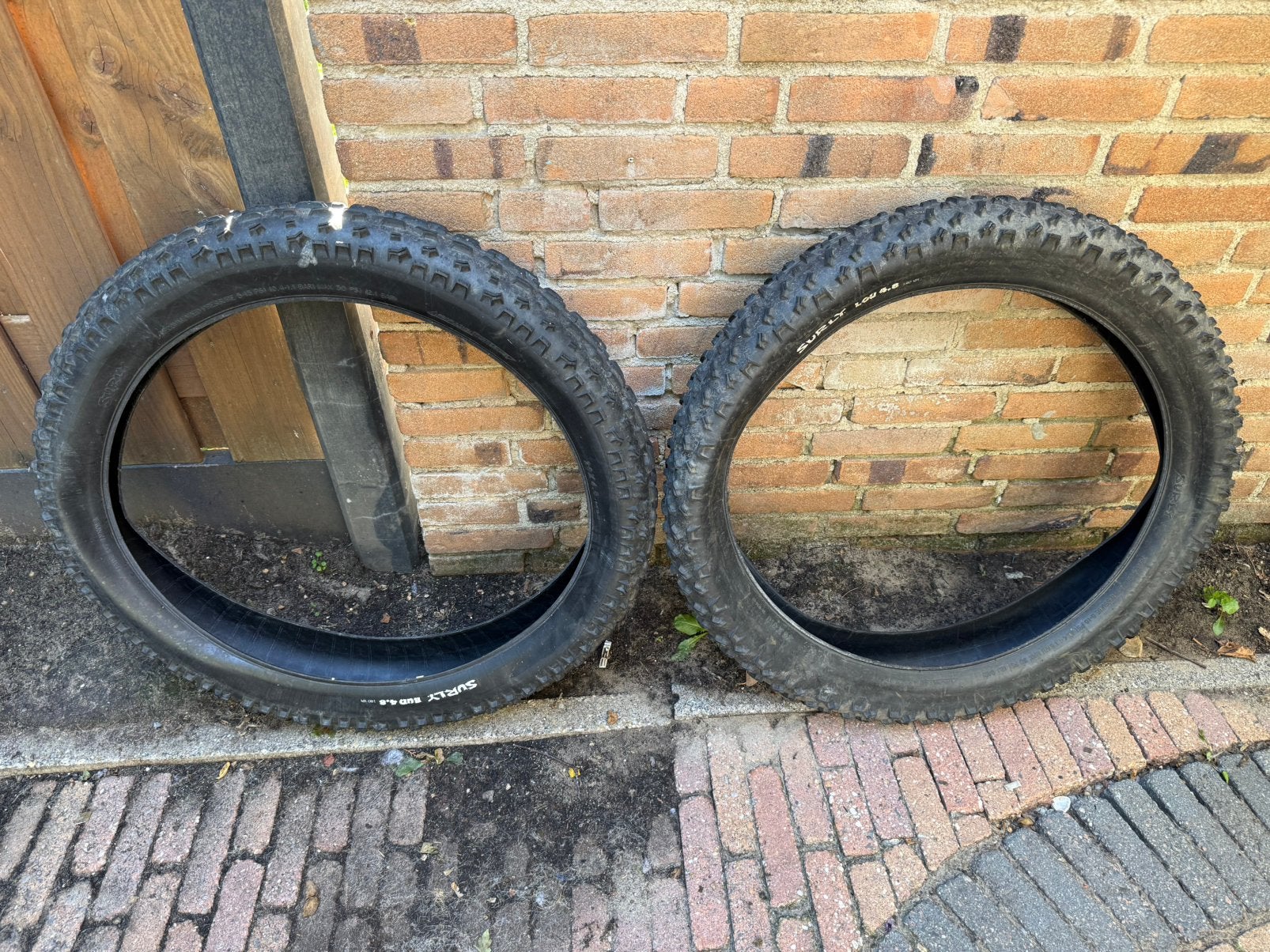 Surly Bud & Lou bandenset 26x4.8 voor fatbike., Gebruikt, Band, Ophalen of Verzenden, Fatbike