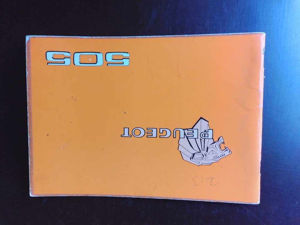 Instructieboekje - handleiding Peugeot 505  01-1980, Verzenden