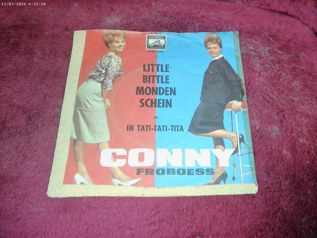 Conny froboess - Little bittle mondenschein, Cd's en Dvd's, Gebruikt, Fotohoes, 7 inch, Overige typen