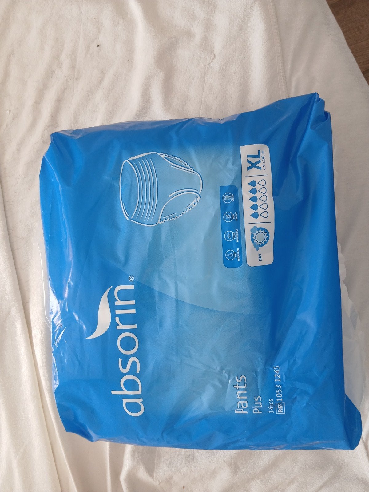 4 volle dozen (24 pakken) Absorin pants maat XL, Ophalen, Nieuw