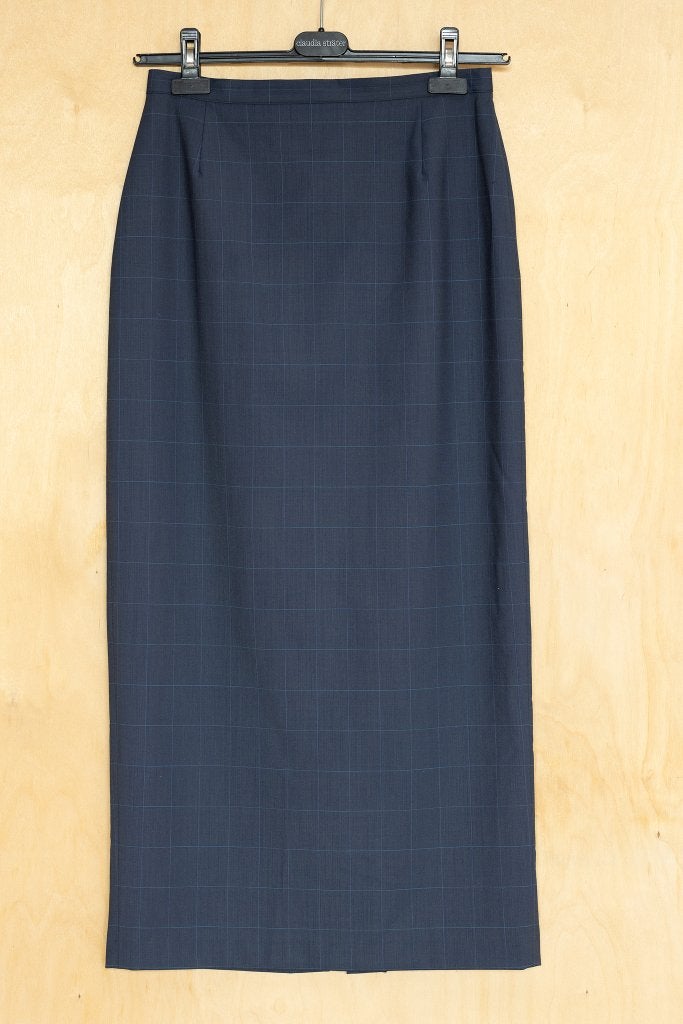 Laura Ashley wollen lange klassieke blauwe rok ruit 38 M, Kleding | Dames, Maat 38/40 (M), Blauw, Ophalen of Verzenden, Zo goed als nieuw