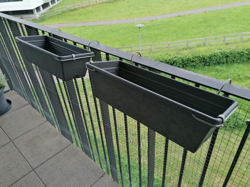 Plantenbakken voor balkon, Tuin en Terras, Bloembakken en Plantenbakken, Ophalen, Kunststof, Gebruikt, Minder dan 30 cm