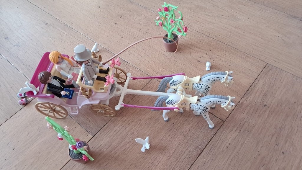 play mobil koets, Ophalen, Zo goed als nieuw, Complete set