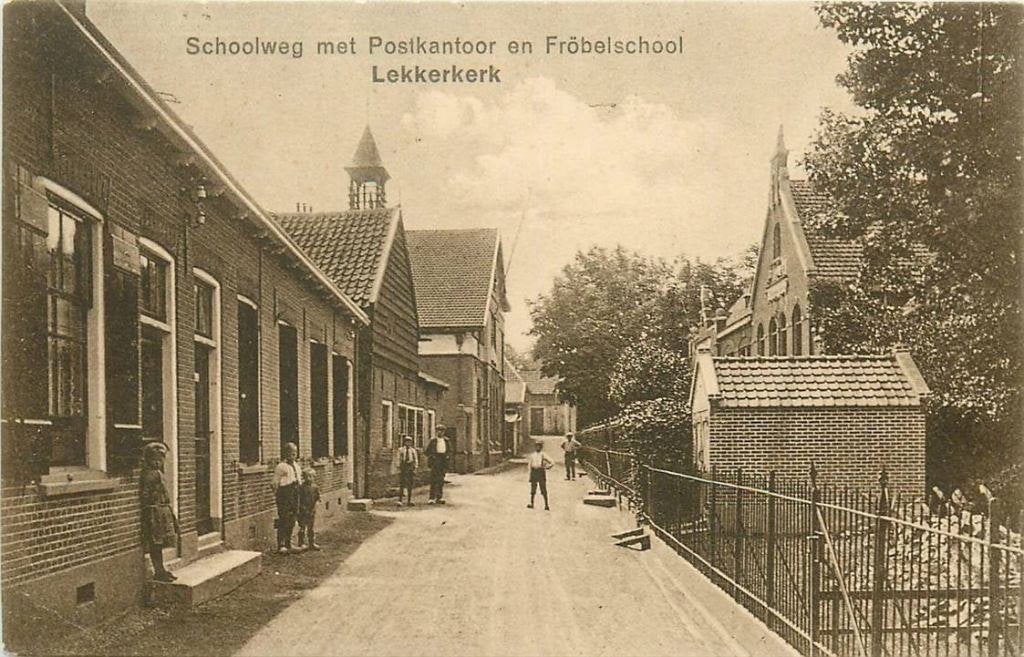388-435-015 Lekkerkerk Schoolweg, Verzamelen, Verzenden, Voor 1920, Zuid-Holland
