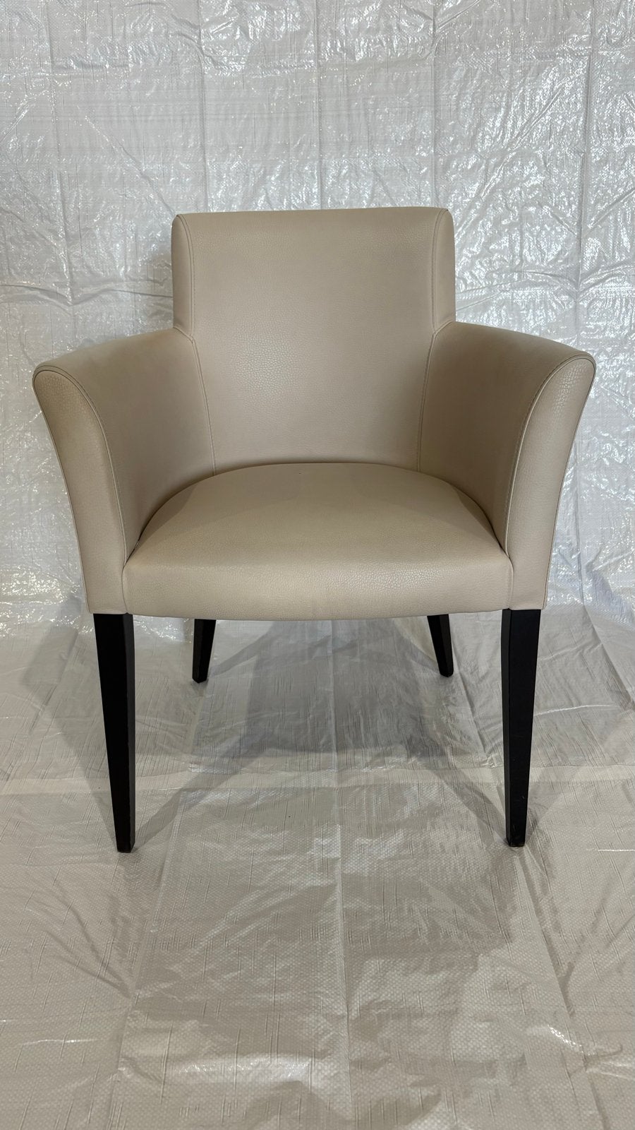 Leren eetkamerstoelen - set van 4, 6 of 8, Ophalen, Leder, Gebruikt, Wit