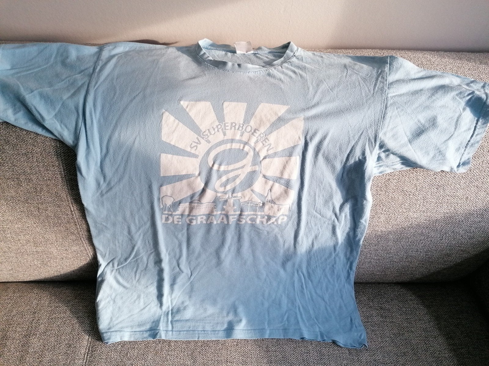 De Graafschap T shirt XL Club Fanshop Fan D'ran Superboer
Vi, Ophalen of Verzenden, Zo goed als nieuw, Overige binnenlandse clubs