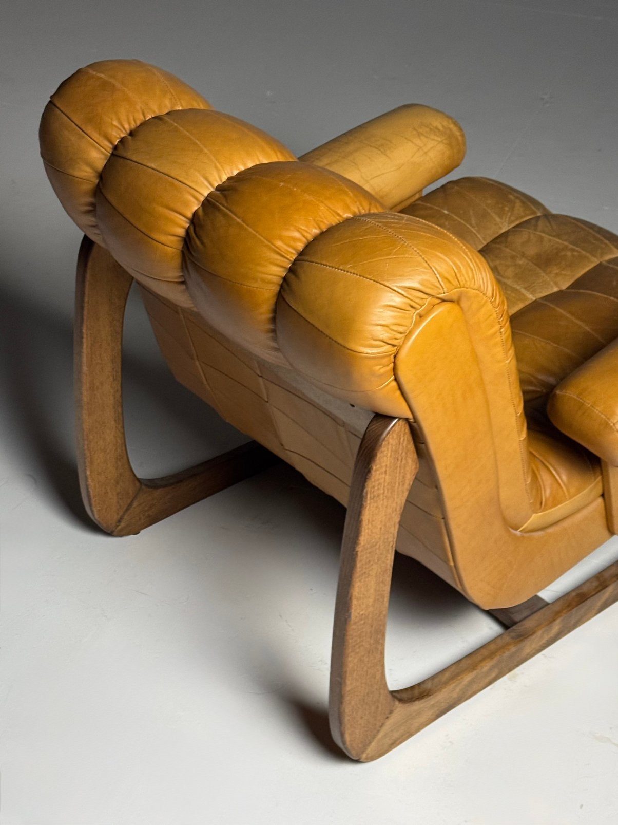 Fauteuils leder vintage Italiaans 1970, Ophalen of Verzenden
