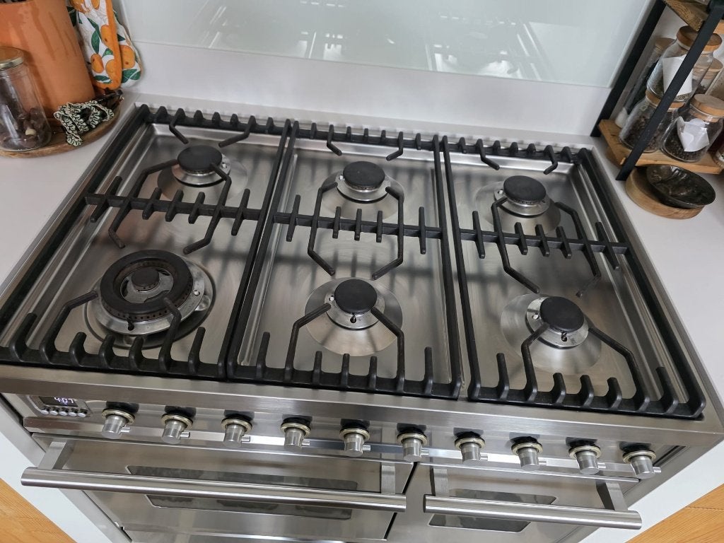 Boretti gasfornuis met oven, Ophalen, Gebruikt, 60 cm of meer, Energieklasse A of zuiniger