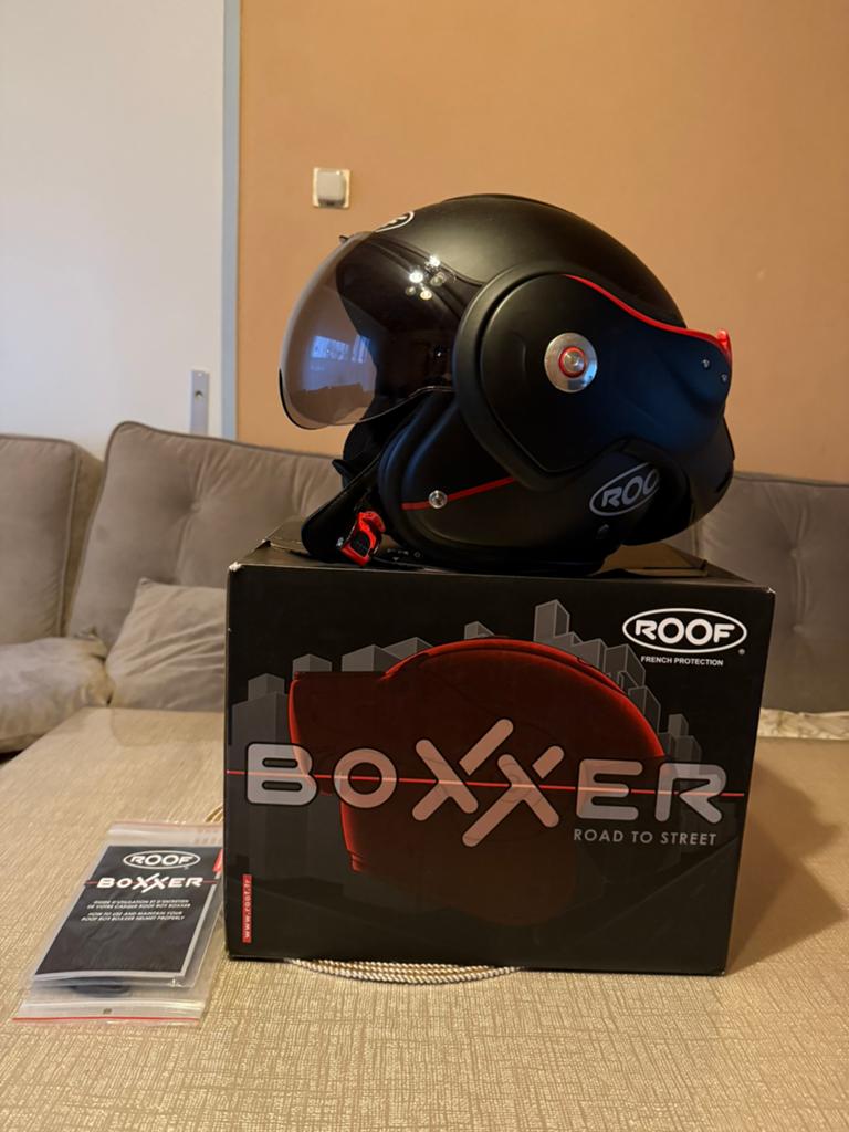 Roof Boxxer Carbon fiber helm met originele doos, Ophalen of Verzenden, Zo goed als nieuw, Medium