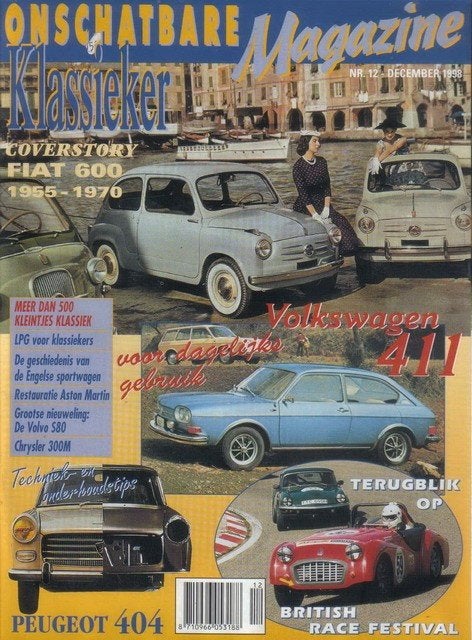 OK 12 1998 : Fiat 600 - VW 411 - Peugeot 404 - Citroen DS, Ophalen of Verzenden, Gelezen, Algemeen