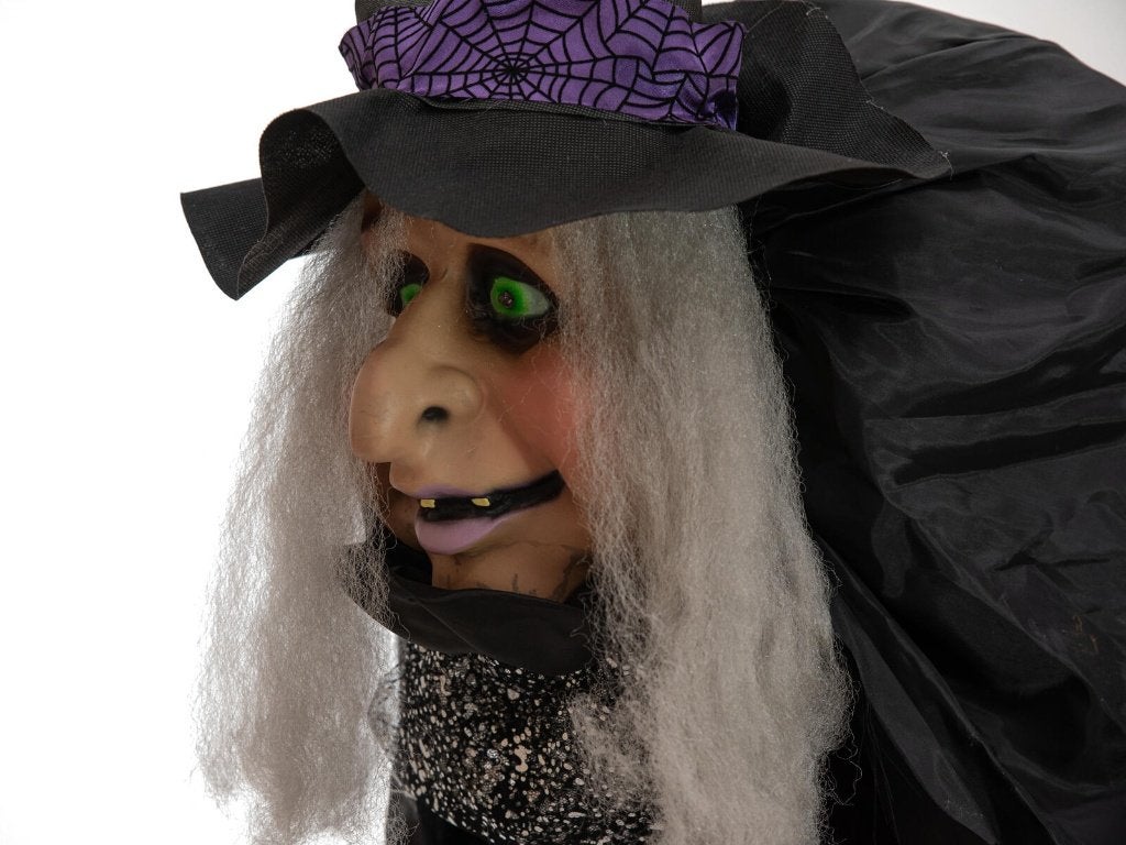 Europalms Halloween Witch Marie animated 180cm, Halloween of Griezel, ., Nieuw, Ophalen of Verzenden