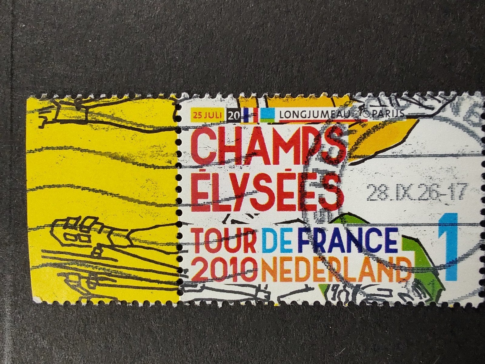 2728 tour de France 5/1 2010, Postzegels en Munten, Ophalen of Verzenden